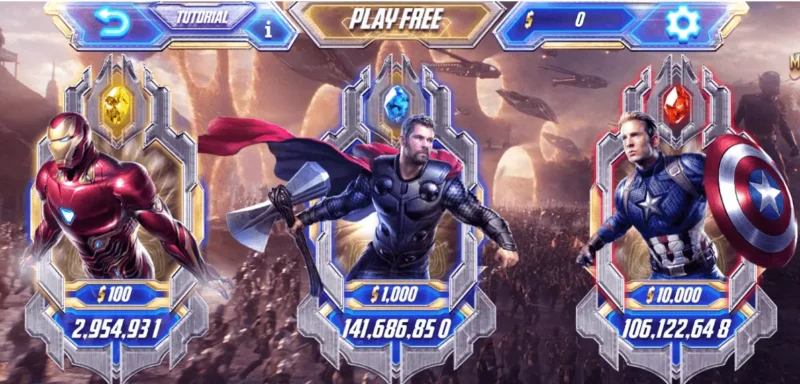 Slots game Avengers - siêu phẩm thu hút game thủ năm 2023