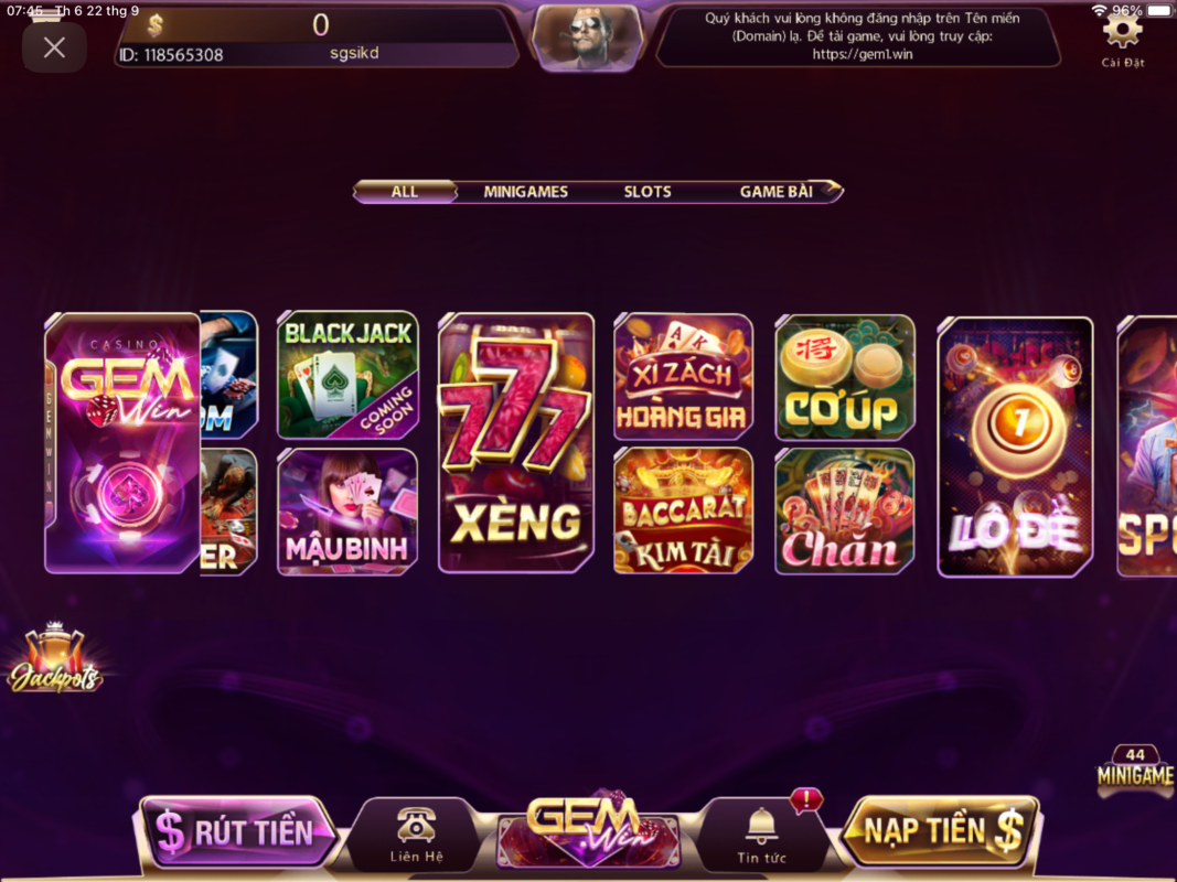 Đa dạng tưa game bài hấp dẫn