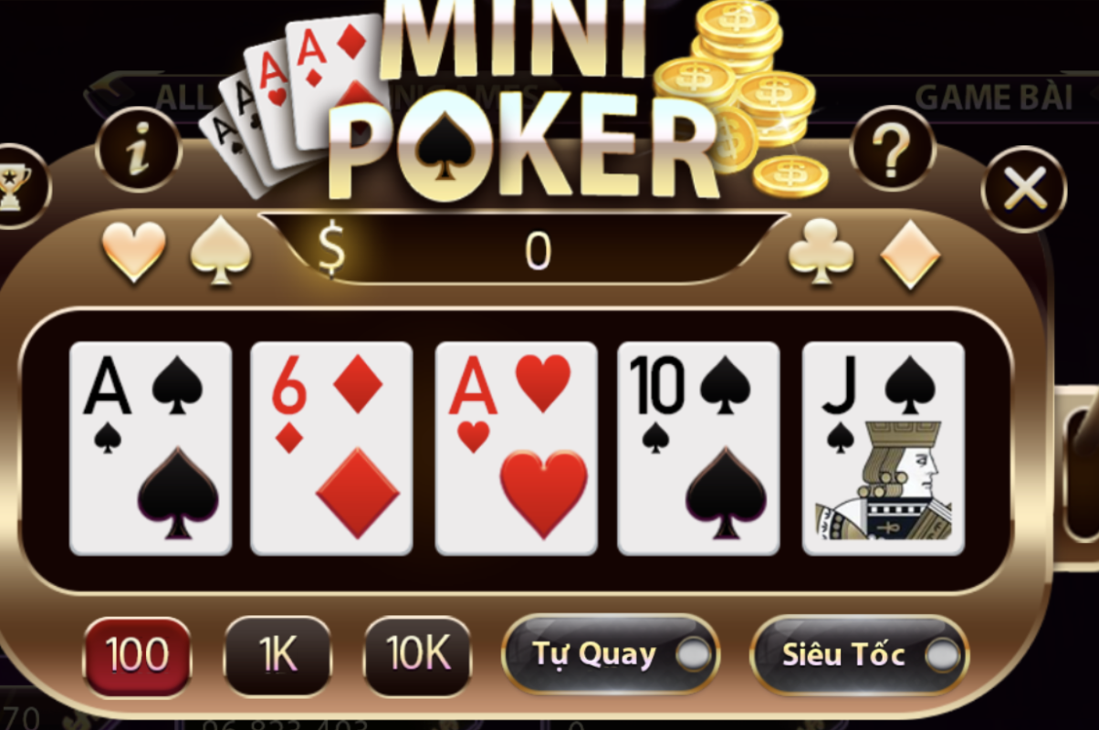 Bí kíp săn thưởng lớn cùng Mini Poker khi tham gia tại Gemwin 