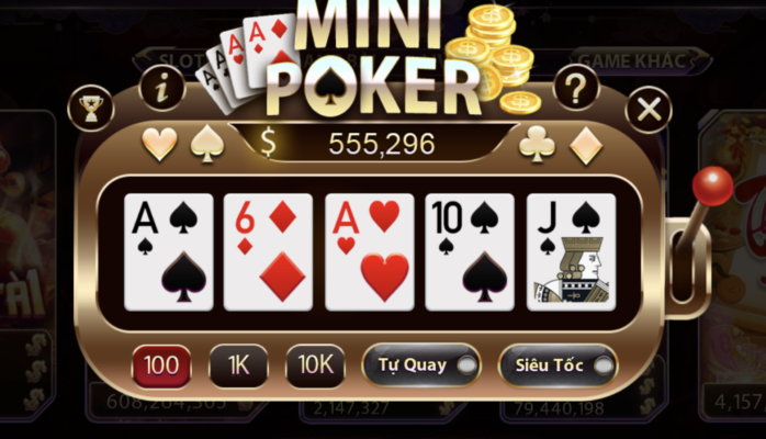 Luật chơi Mini Poker khi tải Gemwin