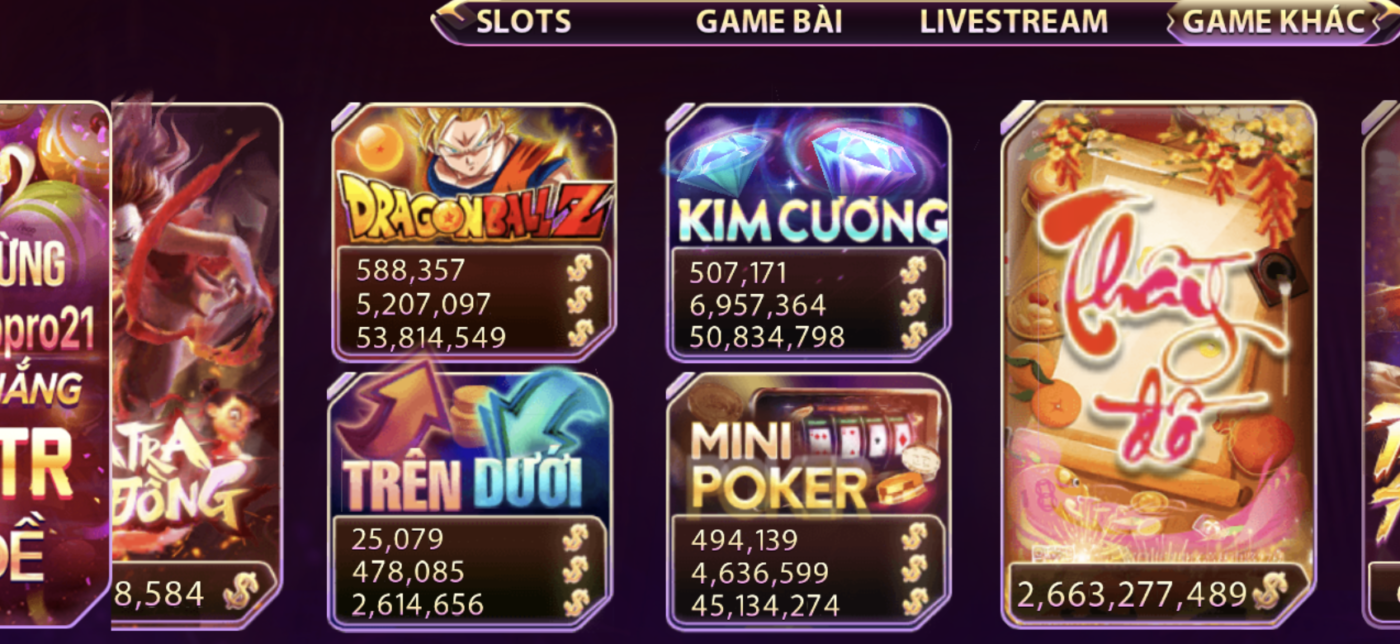 Dragon BallZ hấp dẫn tại Gem win