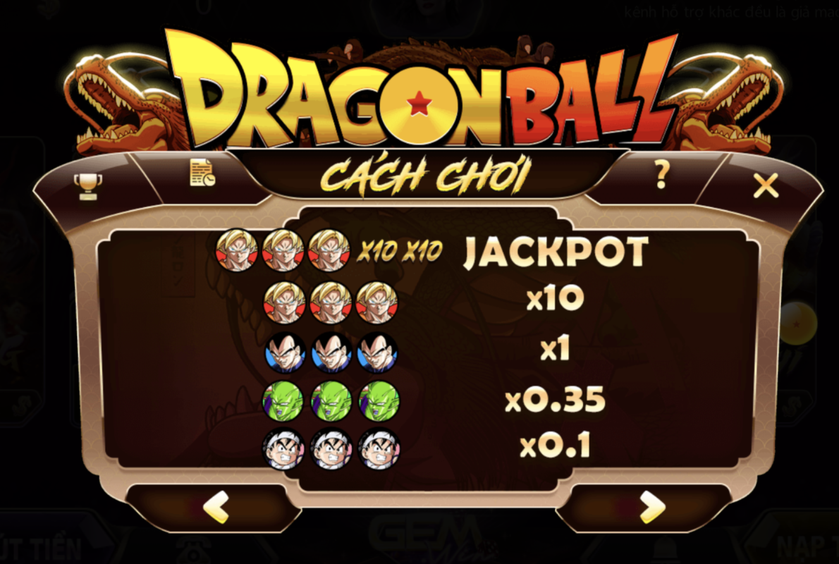 Một số mẹo nên biết khi cược Dragon BallZ